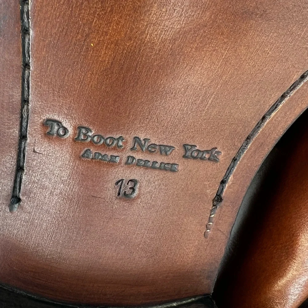 To Boot New York Adam Derrick 427 Dearborn Butter Leather Slip On Loafer Shoes - Picture 10 of 15